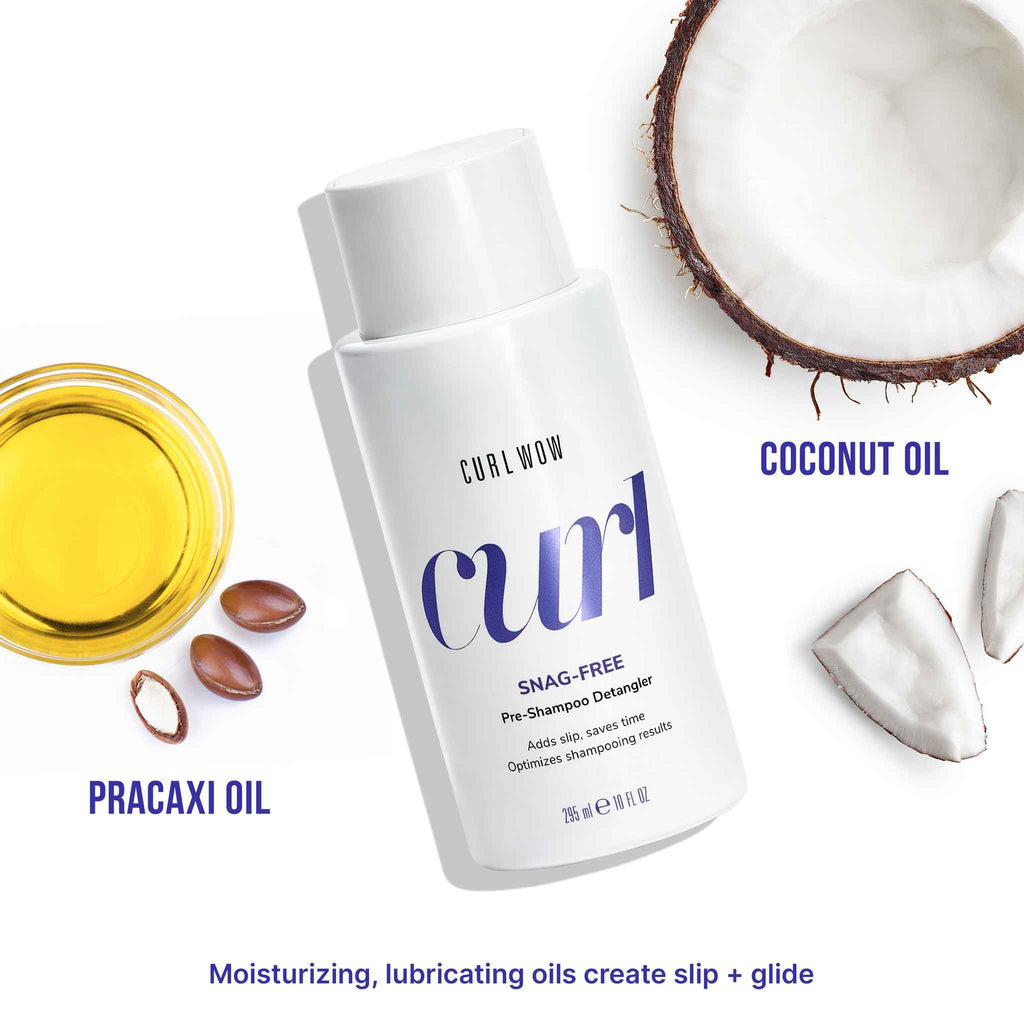 Snag-Free Pre-Shampoo Detangler For Curly Hair